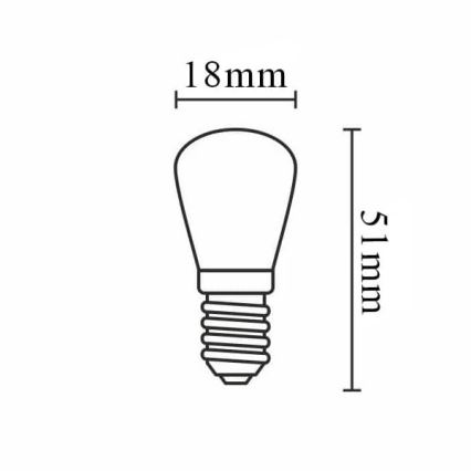 LED elektros lemputė MINI E14/3,5W/230V 4000K