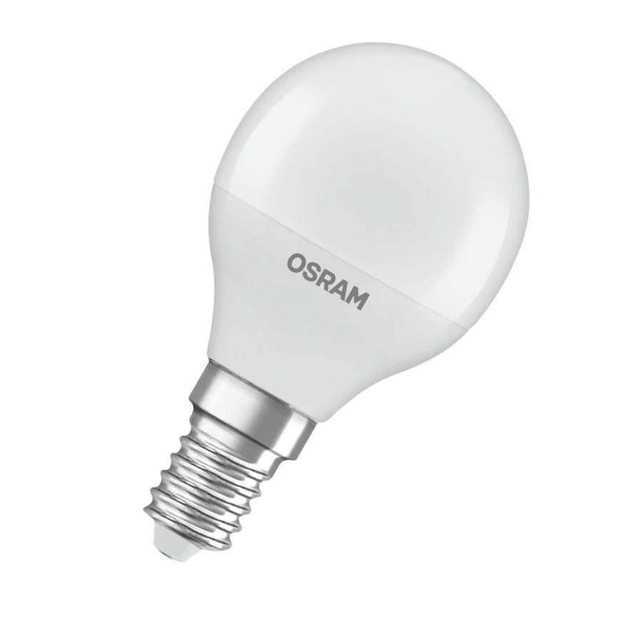 LED elektros lemputė P40 E14/4,9W/230V 4000K - Osram
