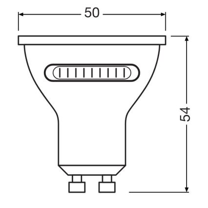 LED elektros lemputė PAR16 GU10/4,2W/230V 2700/4000/6500K 36° - Osram
