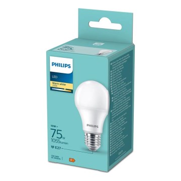 LED elektros lemputė Philips A60 E27/10W/230V 2700K