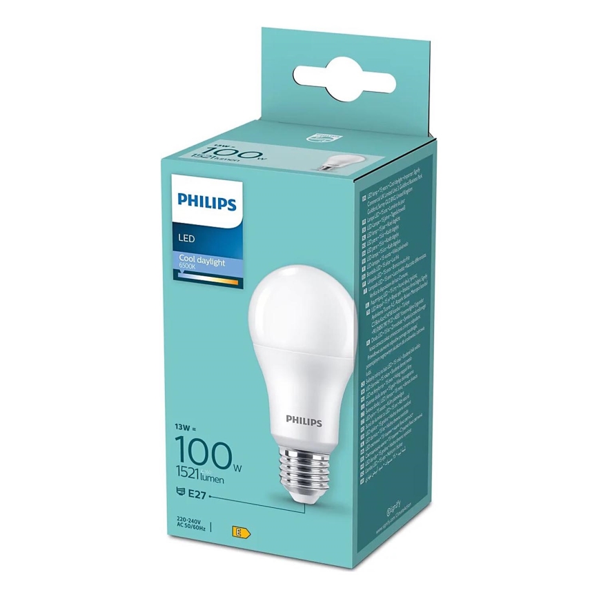 LED elektros lemputė Philips A60 E27/13W/230V 6500K