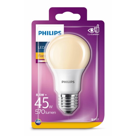 LED Elektros lemputė Philips E27/8,5W/230V 2000K