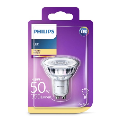LED elektros lemputė Philips GU10/4,6W/230V 2700K