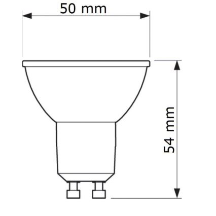 LED elektros lemputė Philips GU10/6,7W/230V 6500K