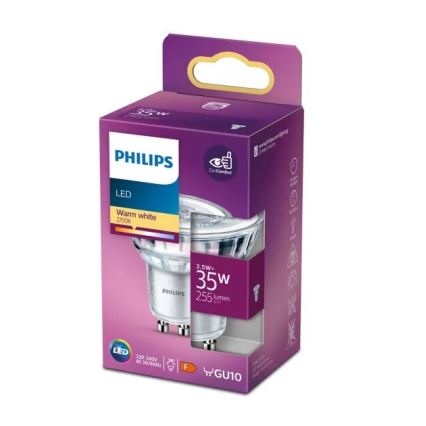 LED elektros lemputė Philips PAR16 GU10/3,5W/230V 2700K