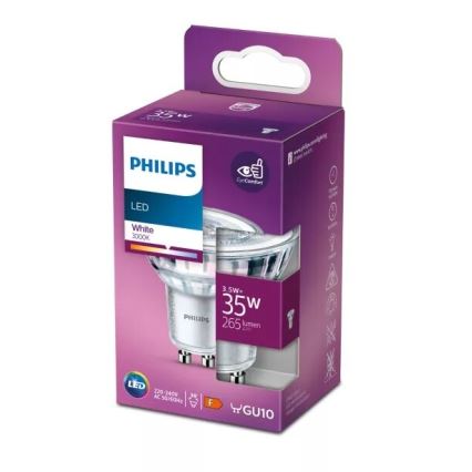 LED elektros lemputė Philips PAR16 GU10/3,5W/230V 3000K