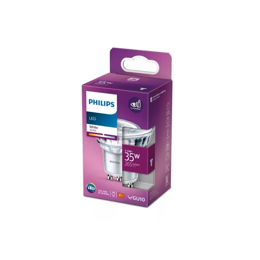 LED elektros lemputė Philips PAR16 GU10/3,5W/230V 3000K