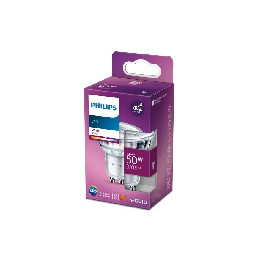 LED elektros lemputė Philips PAR16 GU10/4,6W/230V 3000K