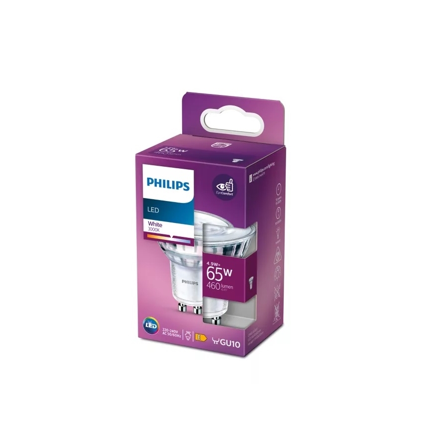 LED elektros lemputė Philips PAR16 GU10/4,9W/230V 3000K