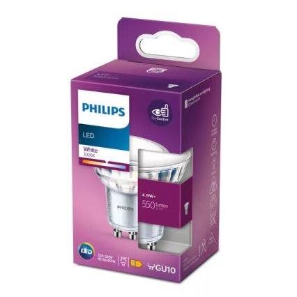 LED elektros lemputė Philips PAR16 GU10/4,9W/230V 3000K