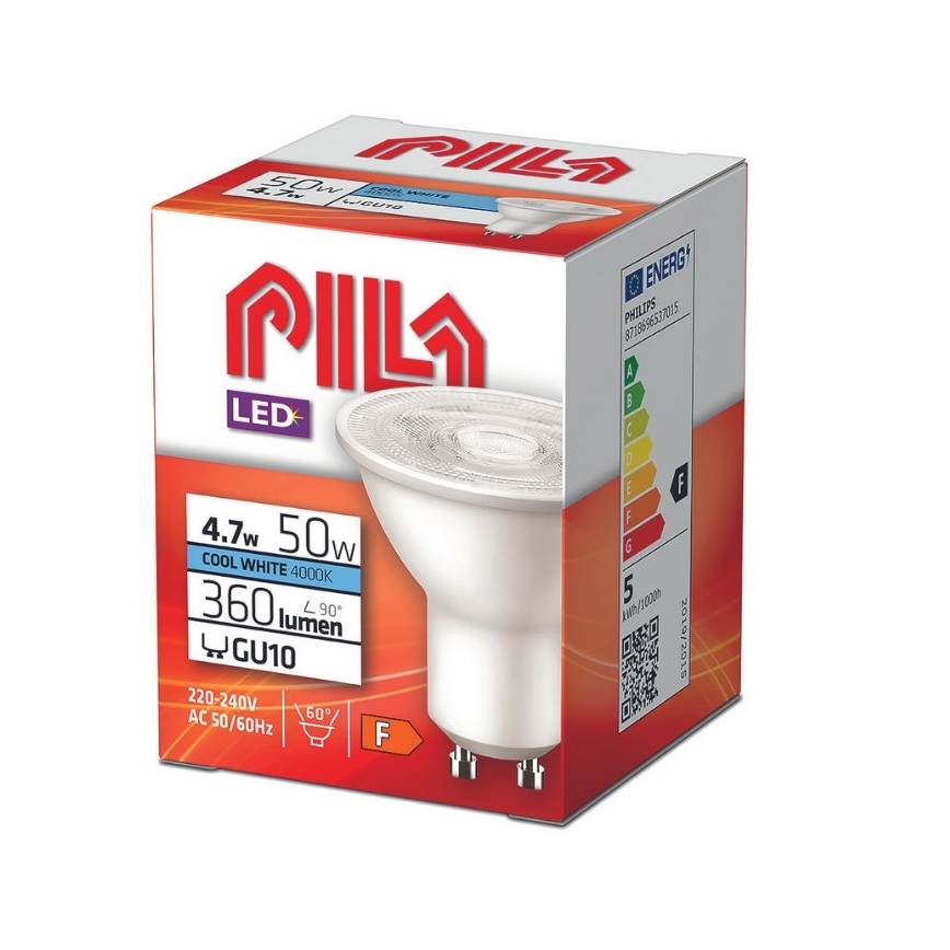 LED elektros lemputė Philips Pila PAR16 GU10/4,7W/230V 4000K