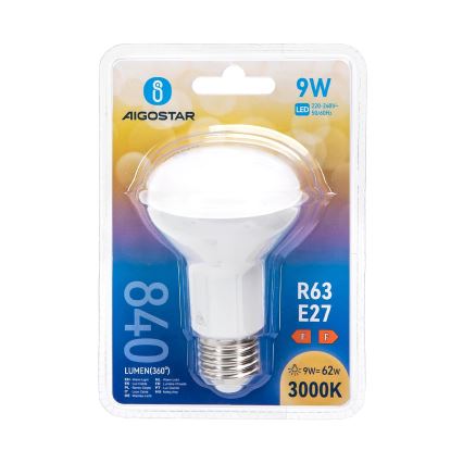 LED elektros lemputė R63 E27/9W/230V 3000K - Aigostar