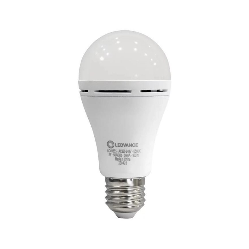 LED elektros lemputė RECHARGEABLE A60 E27/8W/230V 6500K - Ledvance