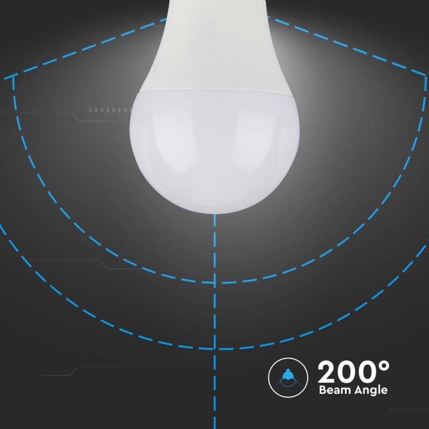 LED elektros lemputė SAMSUNG CHIP A60 E27/8,5W/230V 3000K