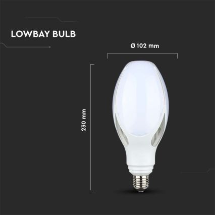 LED elektros lemputė SAMSUNG CHIP E27/36W/230V 6500K