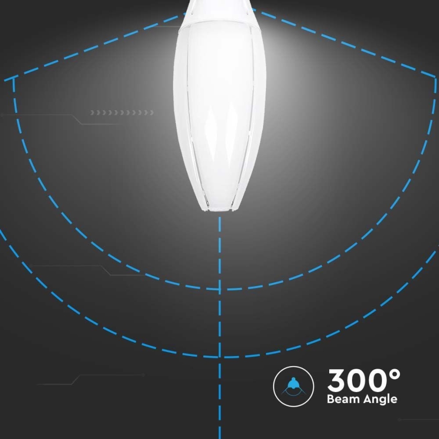 LED elektros lemputė SAMSUNG CHIP E40/60W/230V 6500K