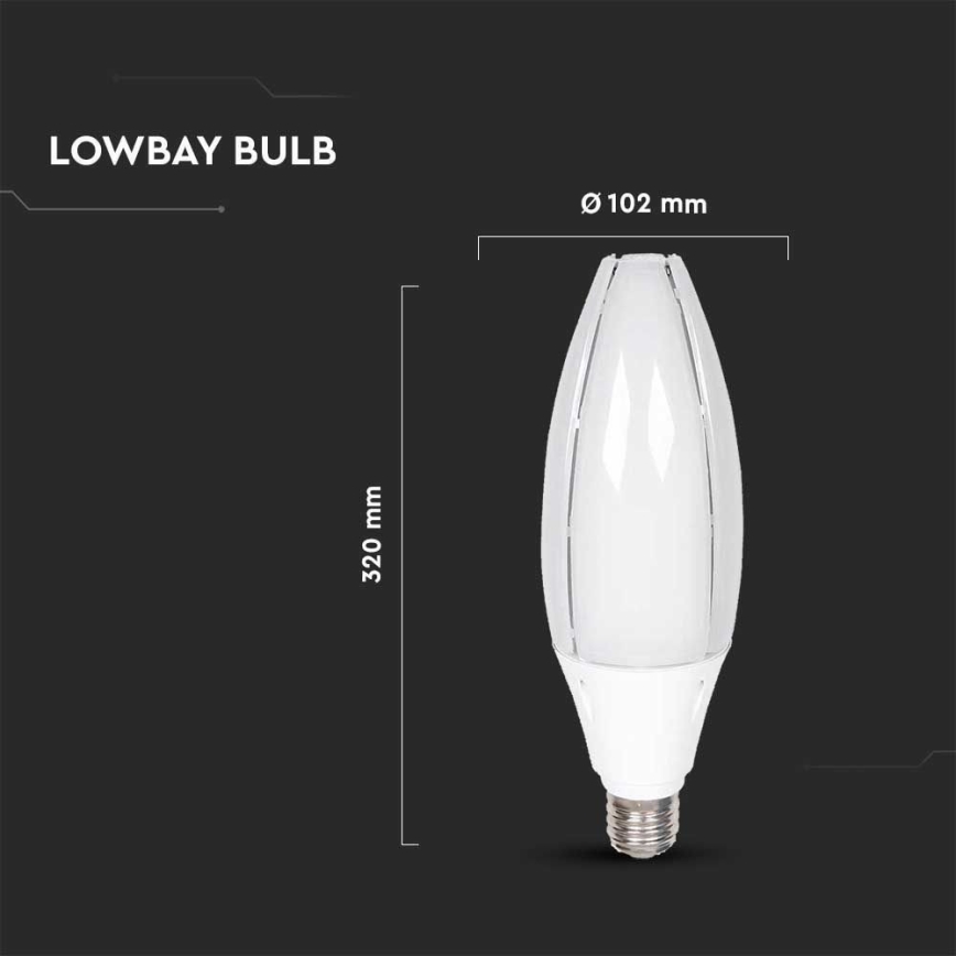 LED elektros lemputė SAMSUNG CHIP E40/60W/230V 6500K