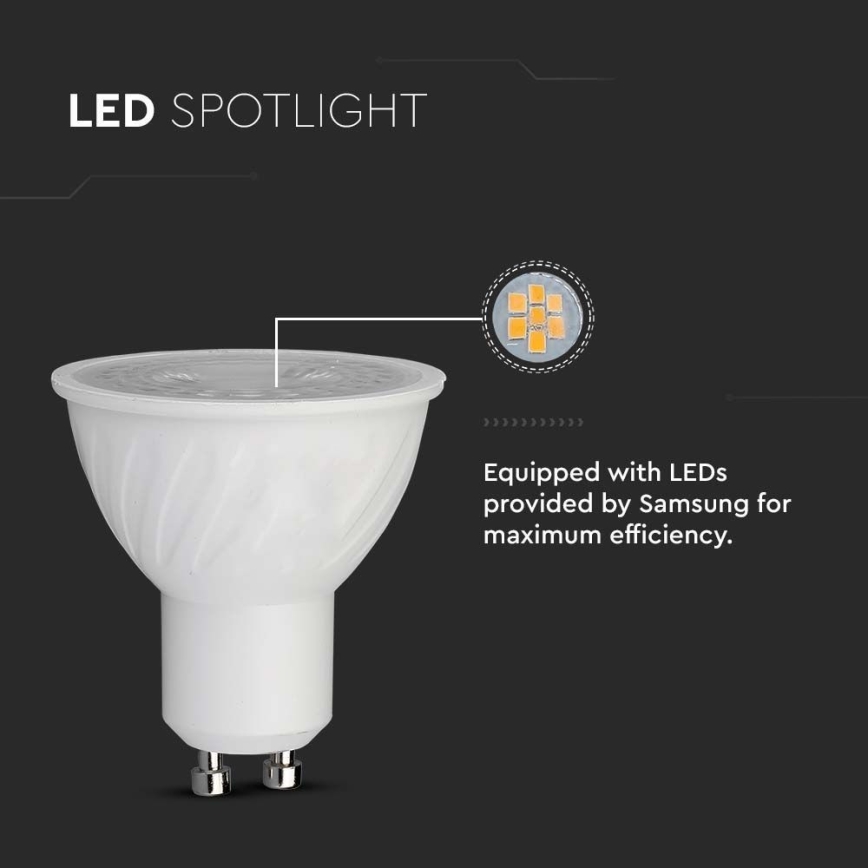 LED elektros lemputė SAMSUNG CHIP GU10/6W/230V 4000K