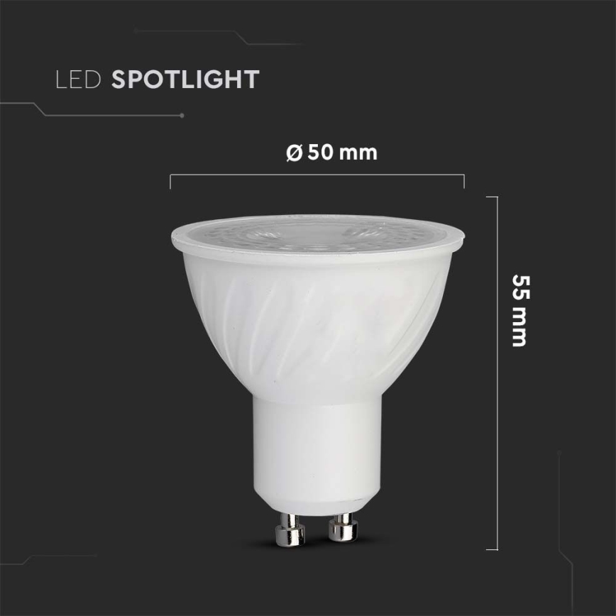 LED elektros lemputė SAMSUNG CHIP GU10/6W/230V 4000K