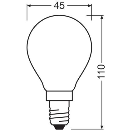 LED elektros lemputė STAR E14/6,5W/230V 2700K - Osram