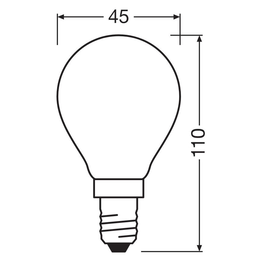 LED elektros lemputė STAR E14/6,5W/230V 2700K - Osram