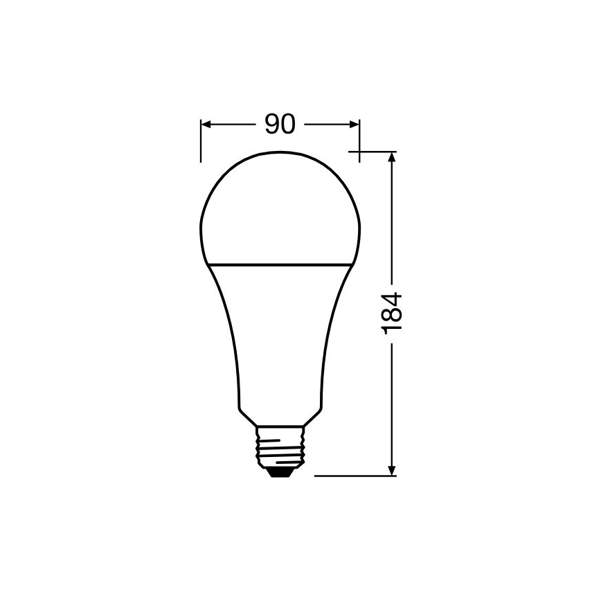 LED elektros lemputė STAR E27/24,9W/230V 2700K - Osram