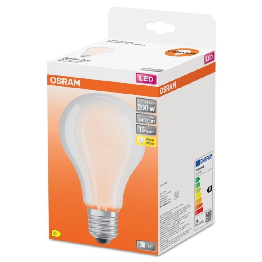 LED elektros lemputė STAR E27/24W/230V 2700K - Osram
