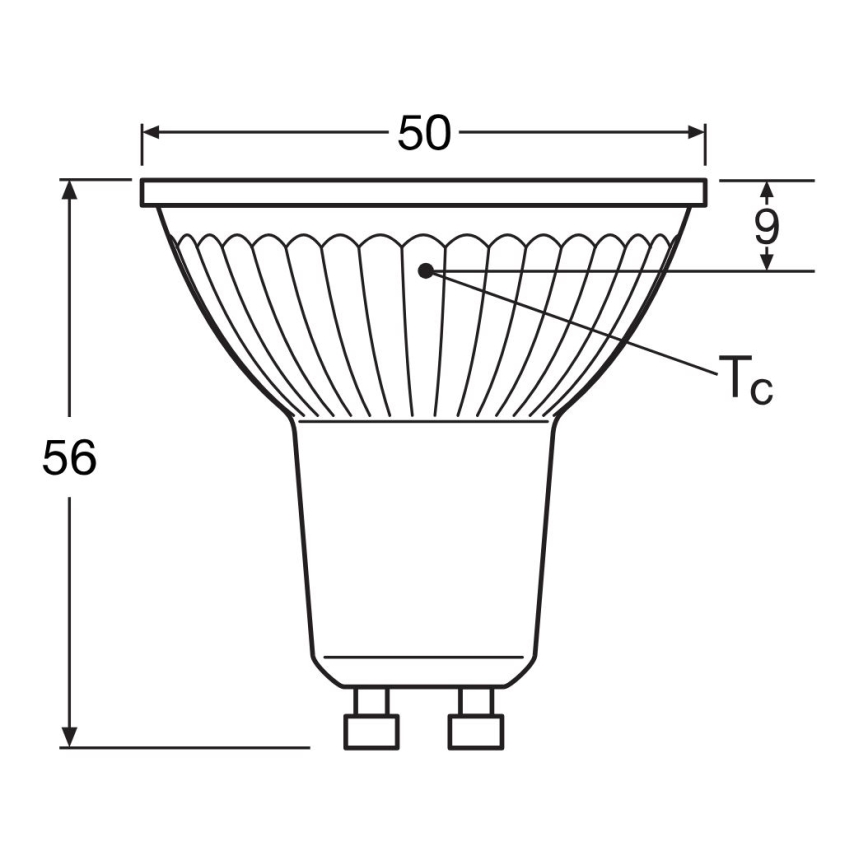 LED elektros lemputė STAR PAR16 GU10/4,3W/230V 2700K 120° - Osram