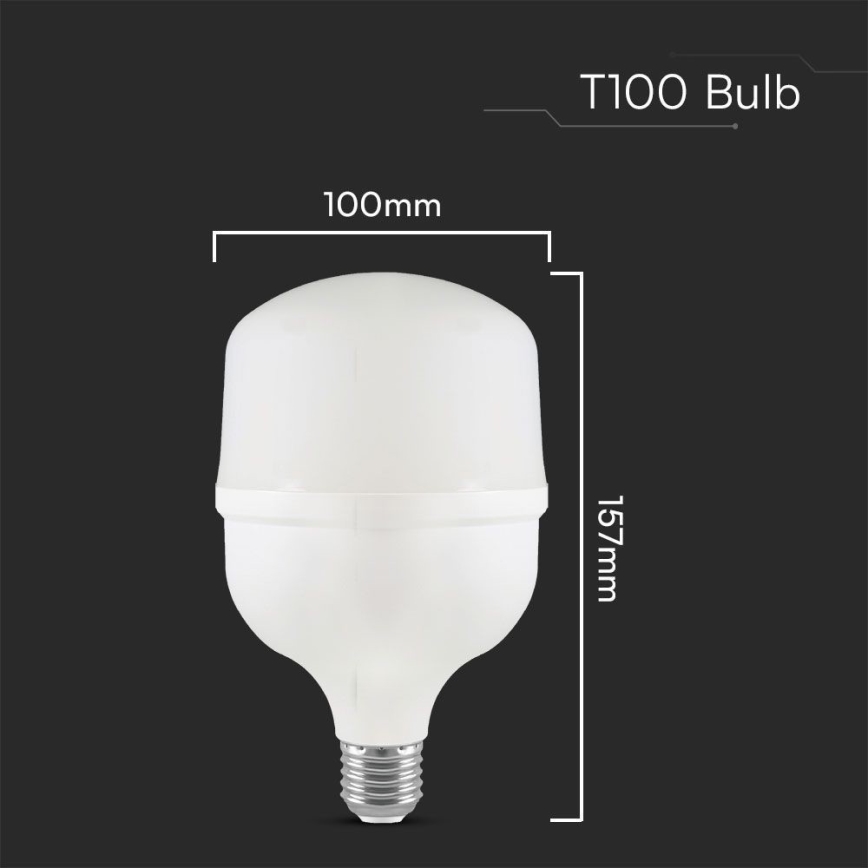 LED elektros lemputė T100 E27/30W/230V 6500K