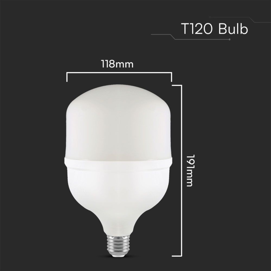 LED elektros lemputė T120 E40 E27/40W/230V 6500K