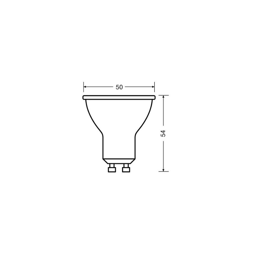 LED elektros lemputė VALUE PAR16 GU10/4,5W/230V 4000K 36° balta - Osram