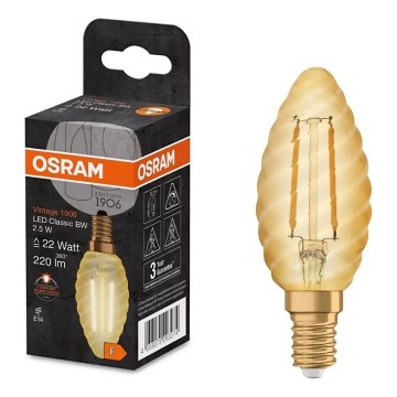 LED elektros lemputė VINTAGE E27/2,5W/230V 2400K - Osram