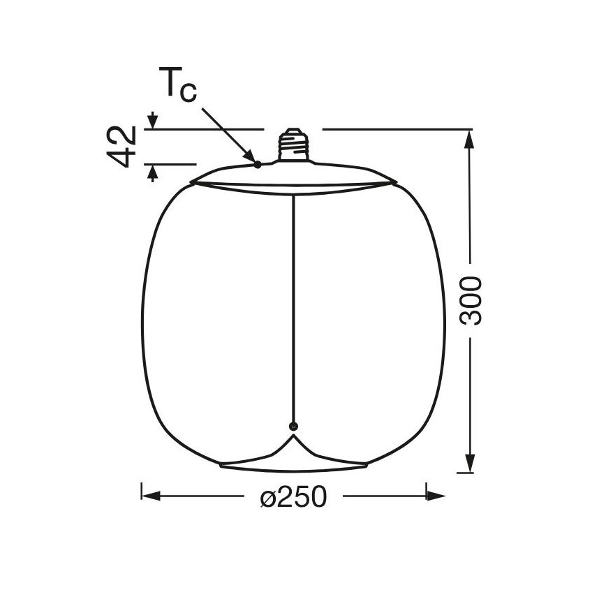 LED elektros lemputė VINTAGE FILAMENT E27/3,4W/230V 2700K - Osram