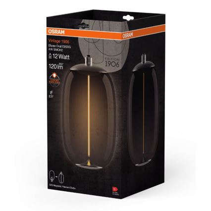 LED elektros lemputė VINTAGE FILAMENT E27/4W/230V 2700K dūminis - Osram