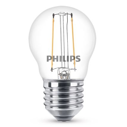 LED Elektros lemputė VINTAGE Philips P45 E27/2W/230V 2700K