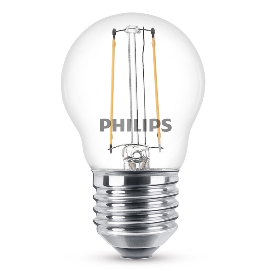 LED Elektros lemputė VINTAGE Philips P45 E27/2W/230V 2700K