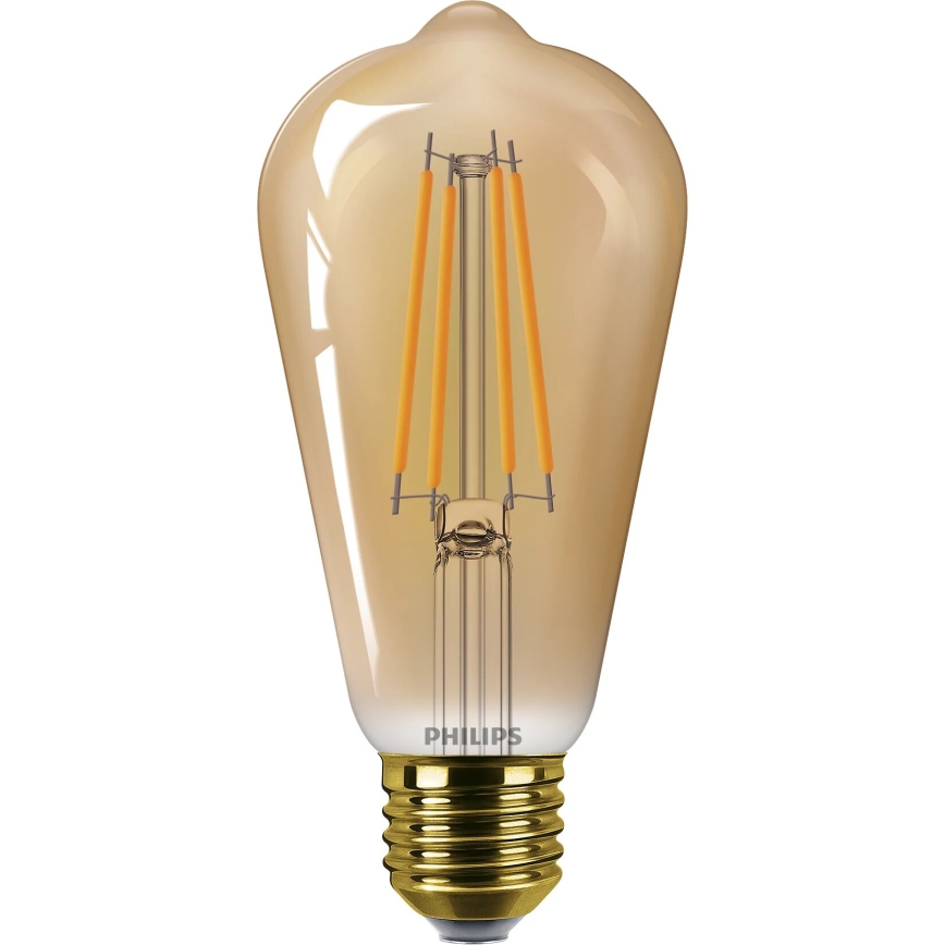 LED elektros lemputė VINTAGE Philips ST64 E27/7W/230V 1800K
