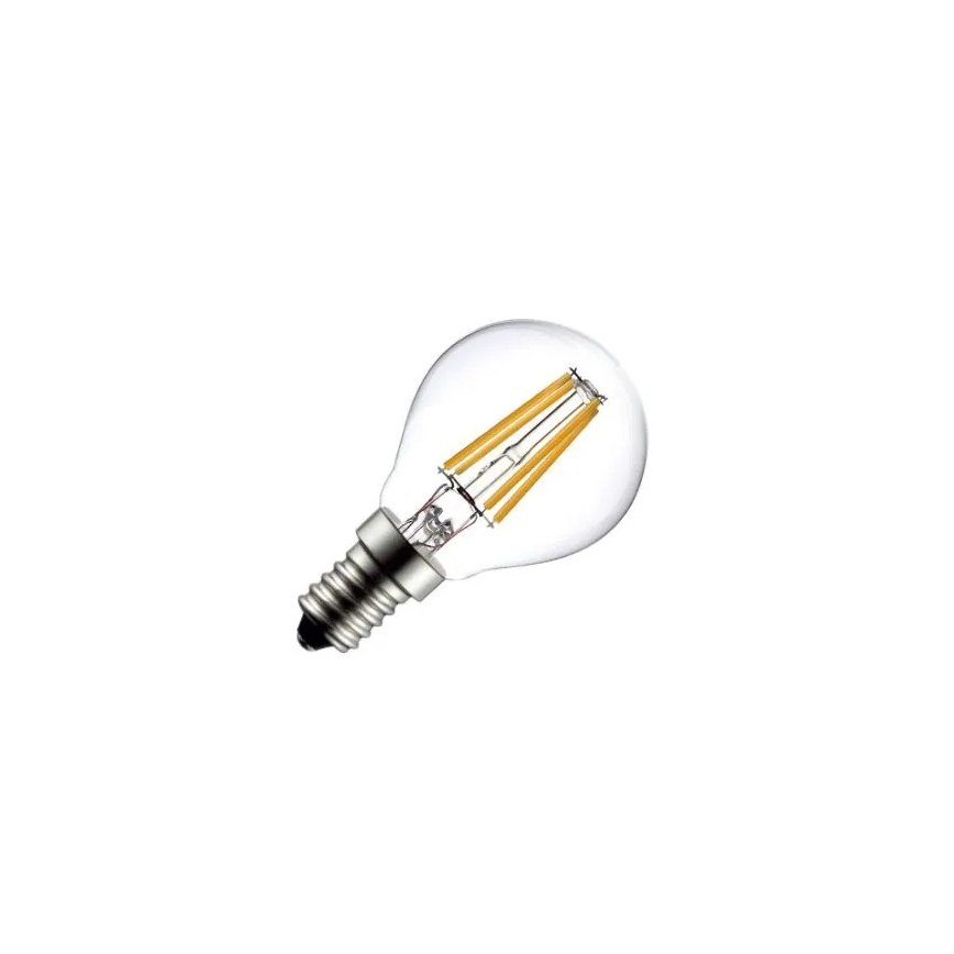 LED filamentinė lemputė G45 E14, 6 W, 230 V, 4000 K