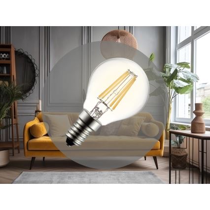 LED filamentinė lemputė G45 E14/6W/230V 3000K