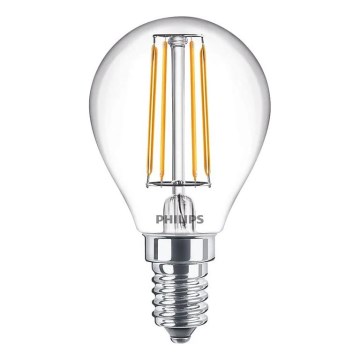 LED filamentinė lemputė Philips E14/4,3W/230V 4000K