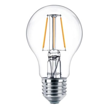 LED filamentinė lemputė Philips E27/4,3W/230V 4000K