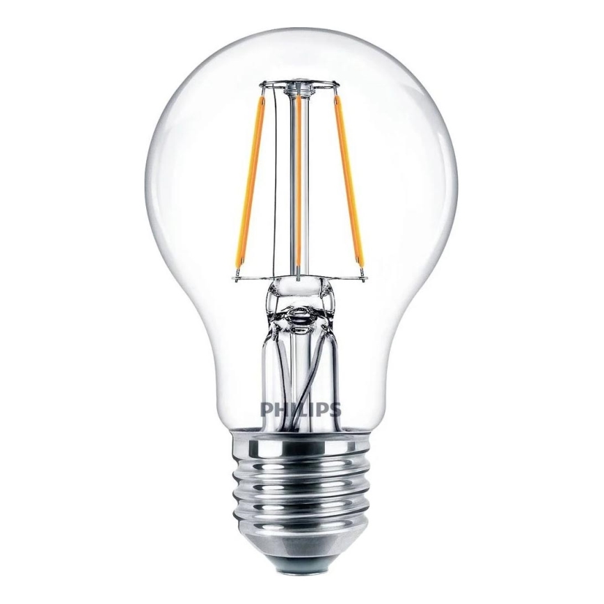 LED filamentinė lemputė Philips E27/4,3W/230V 4000K