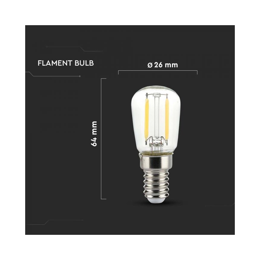 LED filamentinė lemputė ST26 E14/2W/230V 6500K