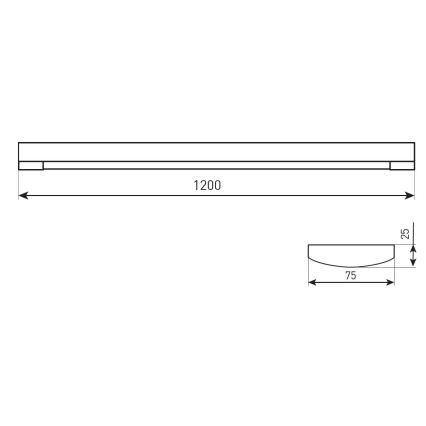 Dimeriuojamas LED juostinis šviestuvas DAISY RIBBON LED/20/30/40W/230V 3000/4300/6500K 120 cm balta