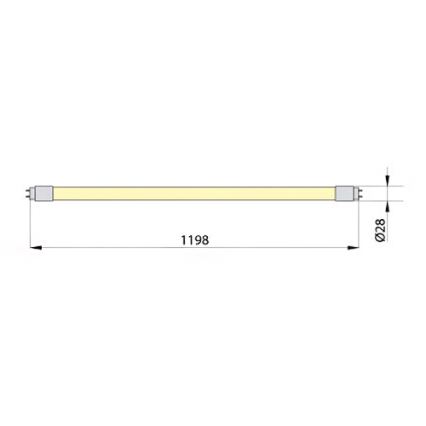 LED Fluorescencinis vamzdelis ECOSTER T8 G13/18W/230V 3000K