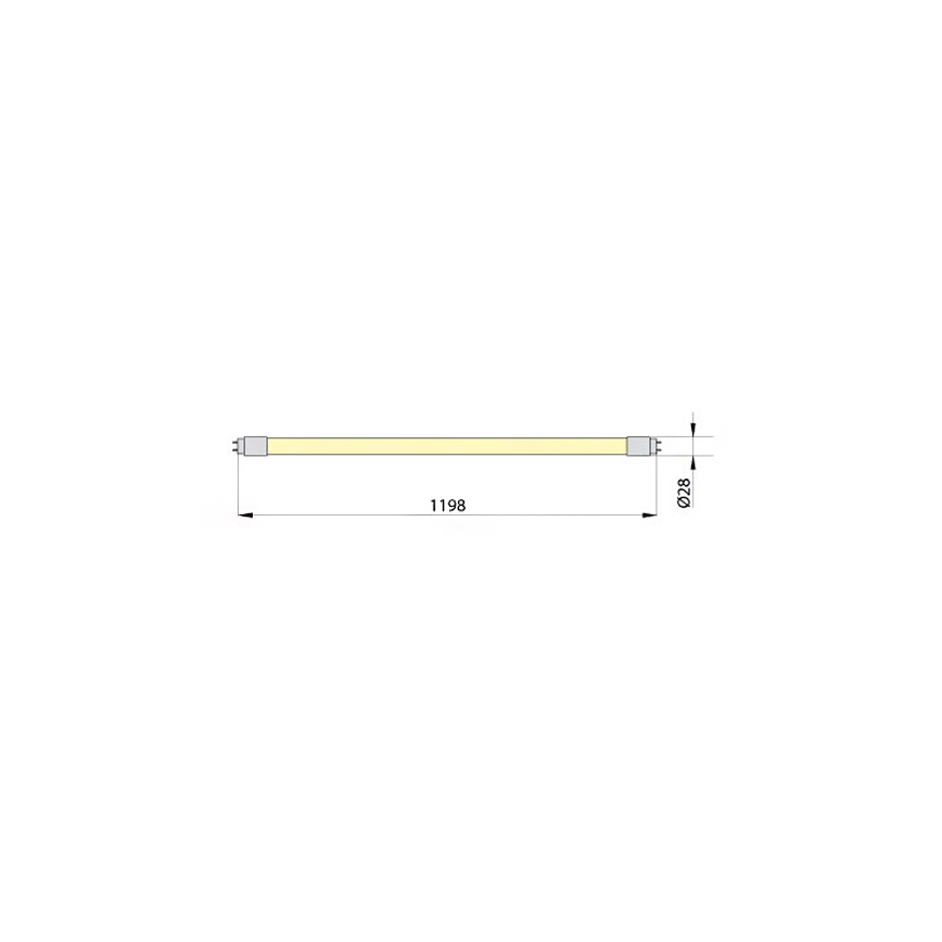 LED Fluorescencinis vamzdelis ECOSTER T8 G13/18W/230V 3000K