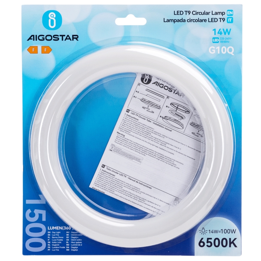 LED fluorescencinis vamzdelis G10q/14W/230V 6500K - Aigostar