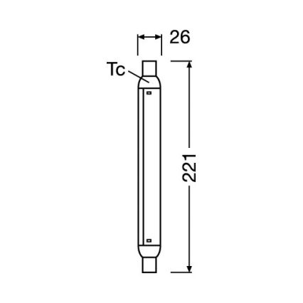 LED fluorescencinis vamzdelis LINE S15s/4W/230V 2700K - Osram