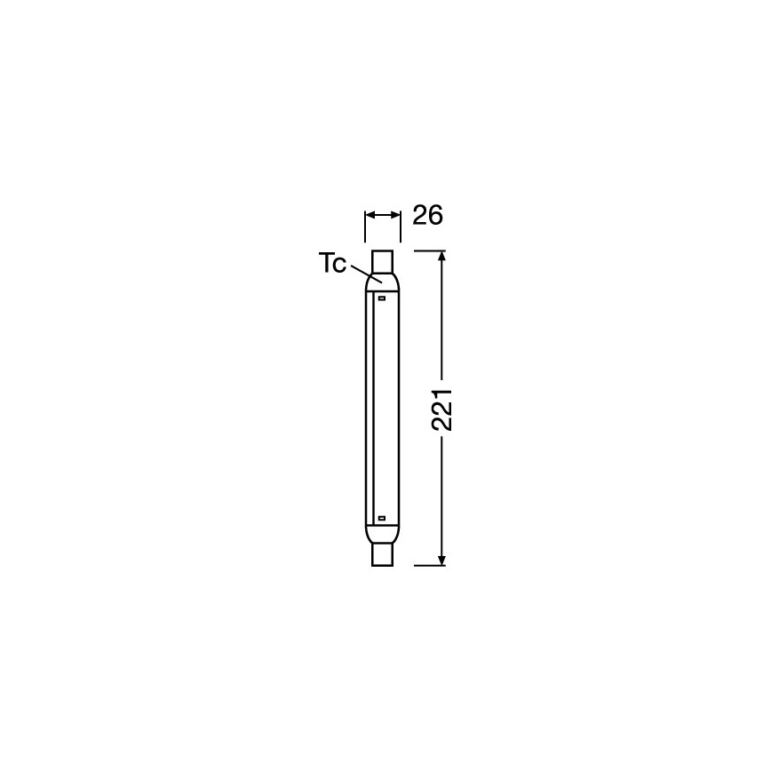 LED fluorescencinis vamzdelis LINE S15s/4W/230V 2700K - Osram