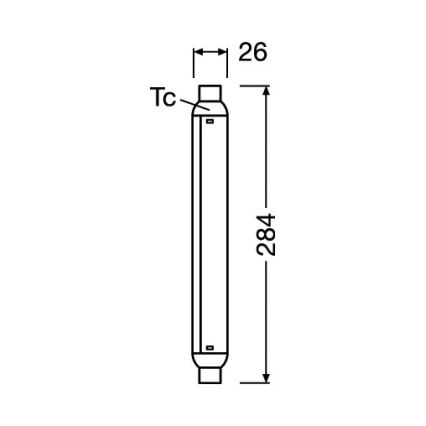 LED fluorescencinis vamzdelis LINE S15s/7W/230V 2700K - Osram